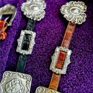 BEAUTIFUL 🥰BRIGHTON 🥰leather and silver belts. ONLY BROWN HEART LEFT